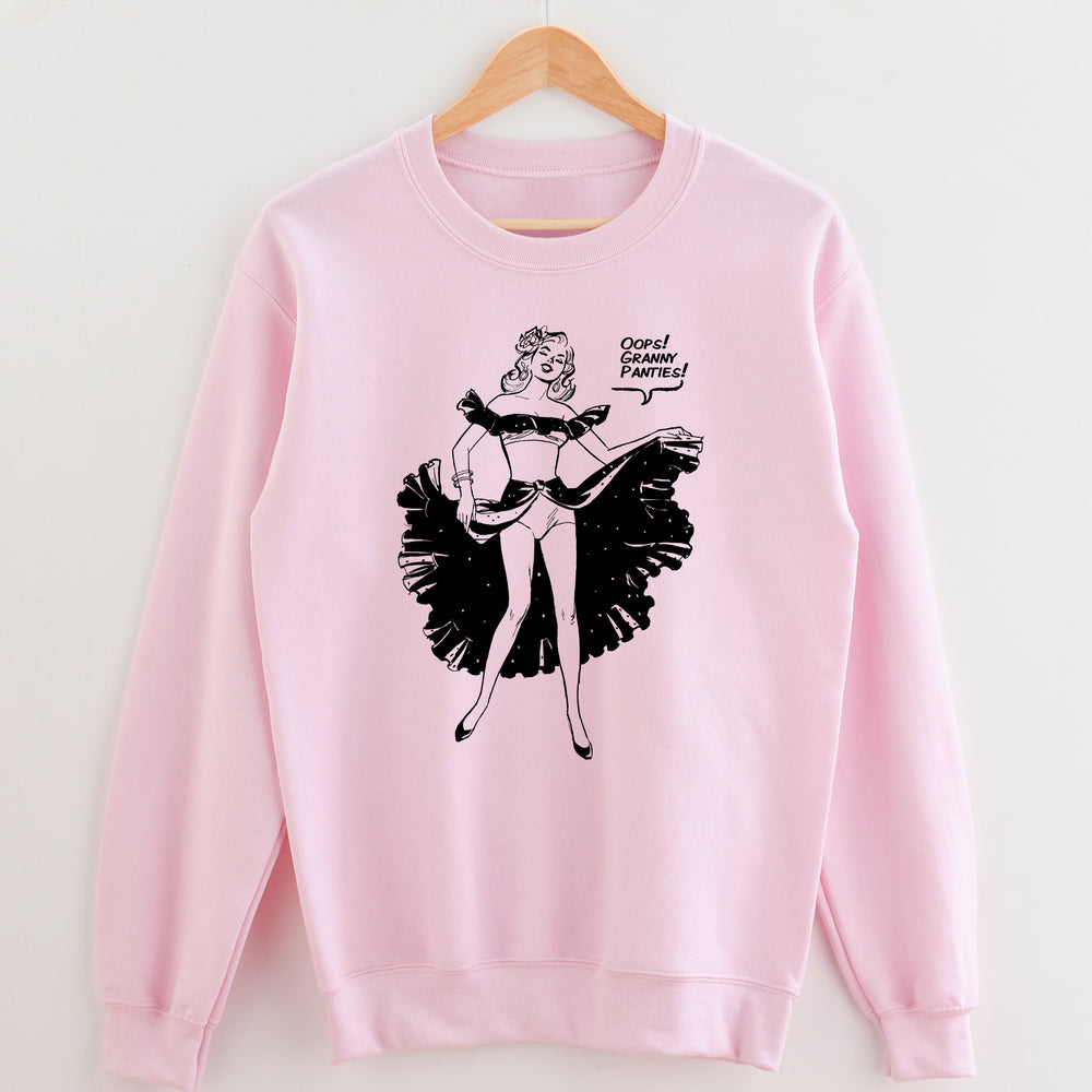 Oops! Granny Panties! Unisex Sweatshirt